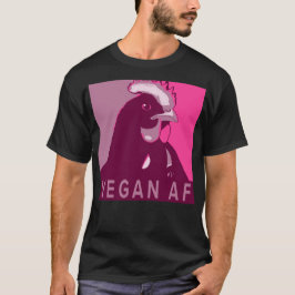 Rosa Pop Art Inspiriert Hühnerhemd Vegan AF T-Shirt