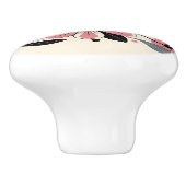 Rosa Pop Keramikknauf (Seitenansicht)