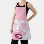 Rosa Pop Kunst, Hübsche Sonnenbrille und Rosa Lipp Schürze (InSitu)