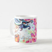 Rosa Pop-Tasse Kaffeetasse (Vorderseite Links)