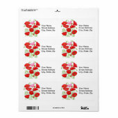 Rosa Poppies Art Individuelle Name Personalisiert (Vorne)