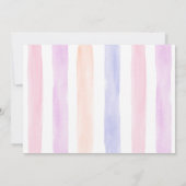 Rosa Popsim Pop über Geburt Einladung (Rückseite)