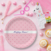 Rosa Populäre Herz-Valentinstag-Sammlung Pappteller (Party)