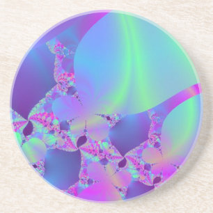 Rosa Portal zum grünen Universum Sandstein Untersetzer