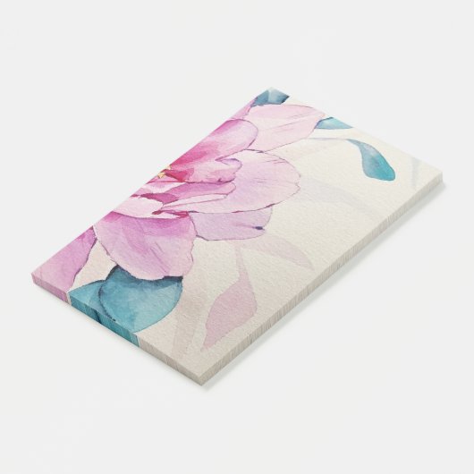 Rosa Post-it Klebezettel (angewinkelt)