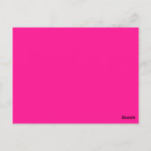 Rosa Postkarte (Rückseite)