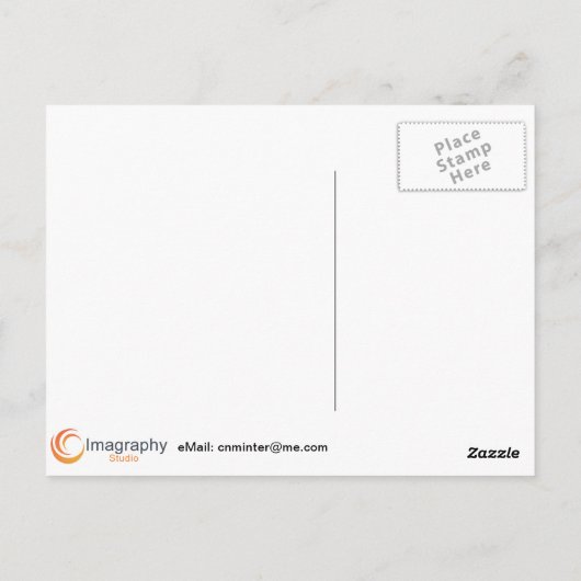 Rosa Postkarte (Rückseite)