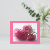 rosa postkarte (Stehend Vorderseite)
