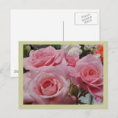 Rosa Postkarte (Vorne/Hinten)