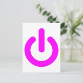 Rosa Power auf Switch Postkarte (Stehend Vorderseite)