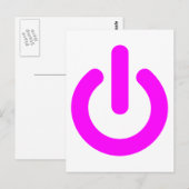 Rosa Power auf Switch Postkarte (Vorne/Hinten)