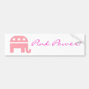 Rosa Power-Autoaufkleber Autoaufkleber