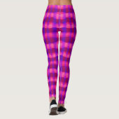Rosa Power Kariert Leggings (Rückseite)