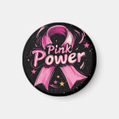 Rosa Power Kühlschrank Magnet (Vorne)