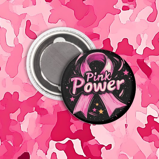 Rosa Power Kühlschrank Magnet