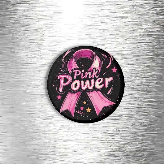 Rosa Power Kühlschrank Magnet