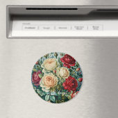 Rosa Pracht. Blumenstrauß aus Rose. Magnet (In Situ (Geschirrspüler))