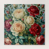 Rosa Pracht. Blumenstrauß aus Rose. Puzzle (Vertikal)