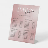 Rosa Preisschild der eleganten Rose Sockelschild (Vorderseite)