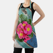 Rosa Primrose Aqua Blauer Farbenfroh Blütenblume R Schürze (InSitu)