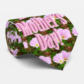 Rosa Primrose Blume für den Muttertag Krawatte (Gerollt)