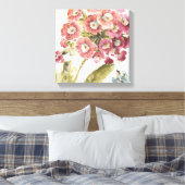 Rosa Primrose Leinwanddruck (Insitu (Schlafzimmer))