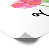 Rosa Primrose Poster (Ecke)