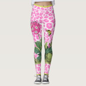 Rosa Primula-Leggings Leggings (Vorderseite)