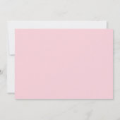 Rosa Princess Baby Dusche Einladung (Rückseite)