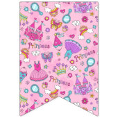 Rosa Princess-Banner Wimpelkette (Zweite Fahne)