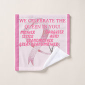 Rosa Princess Collection - Badhandtuch Set (Waschlappen)