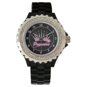 Rosa Princess Crown Armbanduhr