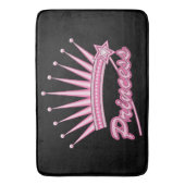 Rosa Princess Crown Badematte (Vorderseite Vertikal)