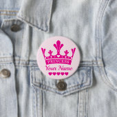 Rosa Princess Crown Button (Beispiel)