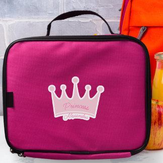 Rosa Princess Crown Individuelle Name Contour Cut Aufkleber