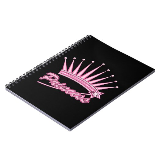 Rosa Princess Crown Notizblock (Linke Seite)