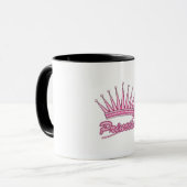 Rosa Princess Crown Tasse (Vorderseite Links)