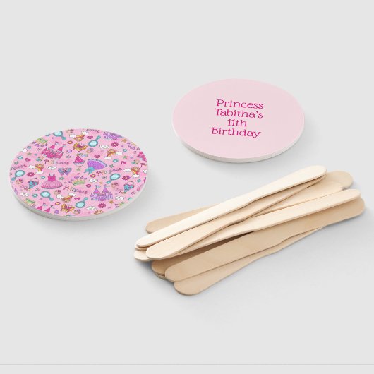 Rosa Princess Hand Fan Fächer (Non-assembled)