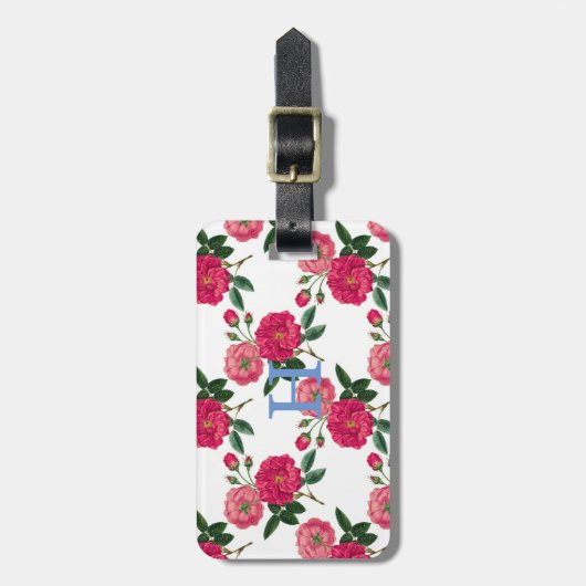 Rosa Printwerbung Gepäckanhänger (Vorderseite vertikal)