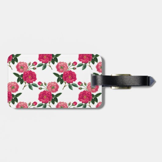 Rosa Printwerbung Gepäckanhänger (Rückseite horizontal)