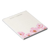 Rosa Printwerbung Notizblock (angewinkelt)