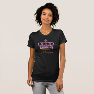 Rosa Prinzessenkrone T-Shirt