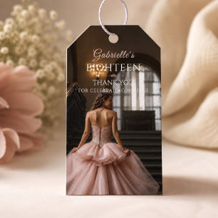 Rosa Prinzessin Achtzehn Dankeschön-Anhänger Geschenkanhänger