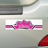 Rosa Prinzessin Autoaufkleber (Auf Auto)