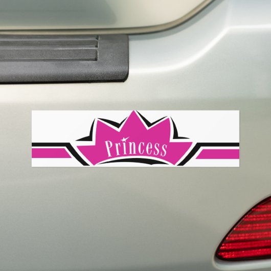Rosa Prinzessin Autoaufkleber (Auf Auto)