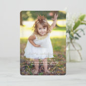 Rosa Prinzessin Confetti zum Geburtstag Einladung (Stehend Vorderseite)