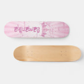 Rosa Prinzessin Crown Tiara Comp Skateboard (Horizontal)