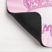 Rosa Prinzessin Crown Tiara Personalized Mousepad (Ecke)