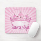 Rosa Prinzessin Crown Tiara Personalized Mousepad (Mit Mouse)