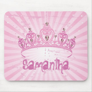 Rosa Prinzessin Crown Tiara Personalized Mousepad